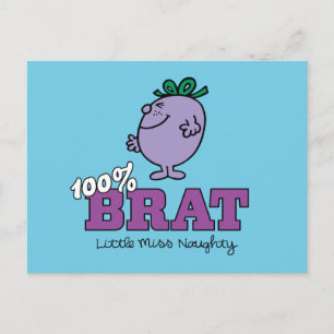 Little Miss Naughty 100% Brat Postkarte