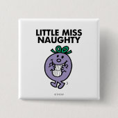 Little Miss Naughty | Huge Smile Button (Vorderseite)