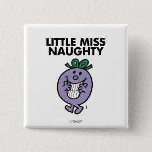 Little Miss Naughty   Huge Smile Button