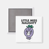 Little Miss Naughty | Huge Smile Magnet (Vorderseite/Rückseite)