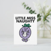 Little Miss Naughty | Huge Smile Postkarte (Stehend Vorderseite)