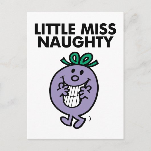 Little Miss Naughty | Huge Smile Postkarte (Vorderseite)