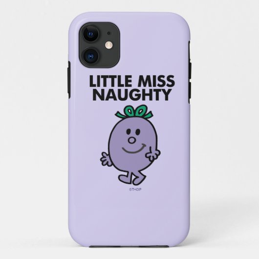 Little Miss Naughty | Schwarze Schrift Case-Mate iPhone Hülle (Rückseite)
