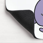 Little Miss Naughty | Schwarze Schrift Mousepad (Ecke)