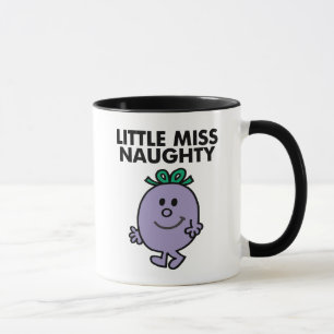 Little Miss Naughty   Schwarze Schrift Tasse
