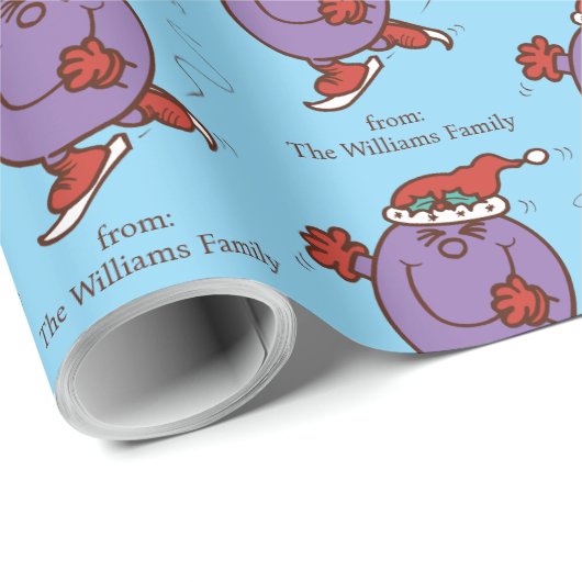 Little Miss Naughty Up to Snow Good Geschenkpapier (Rolleneckpunkt)