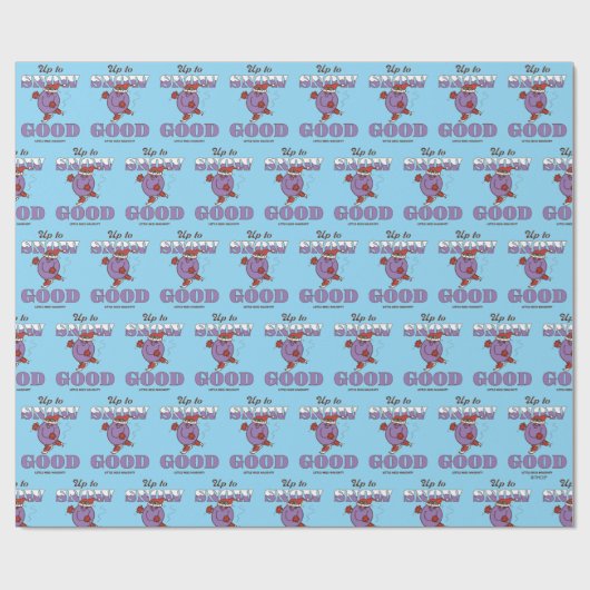 Little Miss Naughty Up to Snow Good Geschenkpapier (Flach)