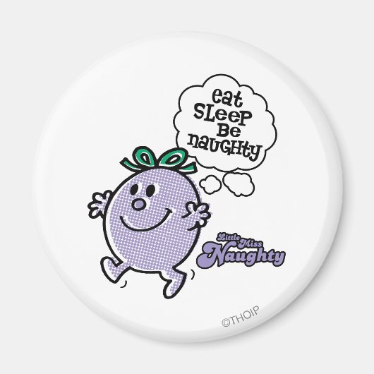 Little Miss Naughtys Drei-Stufen-Plan Magnet (Vorne)