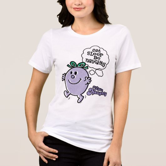 Little Miss Naughtys Drei-Stufen-Plan Tri-Blend Shirt (Vorderseite)