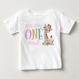 Little Miss One Derful 1. Geburtstag Baby T - Shir T-shirt