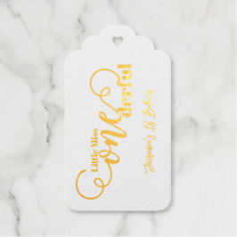 Little Miss ONEderful 1. erster Geburtstag Geschenkanhänger