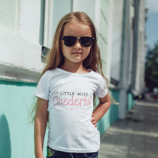 Little miss Onederful 1. Geburtstag Baby T - Shirt