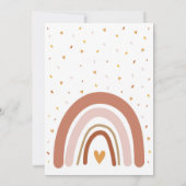 Little Miss Onederful 1. Geburtstag Einladung Boho (Rückseite)