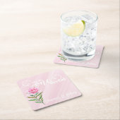 Little Miss ONEderful 1st First Birthday Rechteckiger Pappuntersetzer (Vor Ort)