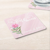 Little Miss ONEderful 1st First Birthday Rechteckiger Pappuntersetzer (angewinkelt)