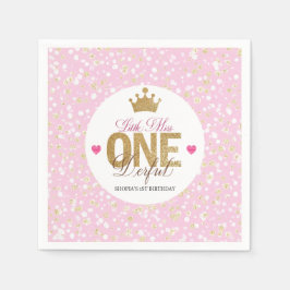 Little Miss onederful Birthday Serviette