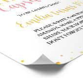 Little Miss Onederful Birthday Time Capsule Poster (Ecke)