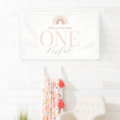 Little Miss Onederful Boho Rainbow Banner (Insitu)