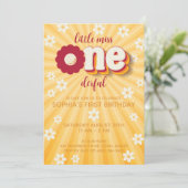 Little Miss Onederful Daisy Einladung zum ersten G (Stehend Vorderseite)