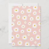 Little Miss Onederful Daisy Pink Erster Geburtstag Einladung (Rückseite)