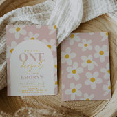 Little Miss Onederful Einladung | Retro-Blume