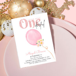 Little miss Onederful Einladung zum 1. Geburtstag