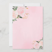 Little Miss Onederful Einladung zum ersten Geburts (Rückseite)