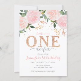 Little Miss Onederful Einladung zum ersten Geburts