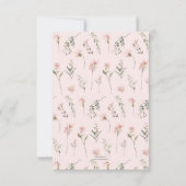 Little Miss Onederful Elegant Girl 1. Geburtstag Dankeskarte (Rückseite)