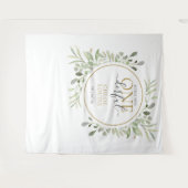 Little Miss ONEderful First Birthday Foto Stand Wandteppich (Vorderseite (Horizontal))