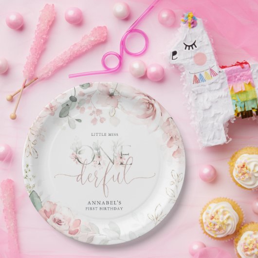 Little Miss Onederful Paper Tellers Pappteller (Party)