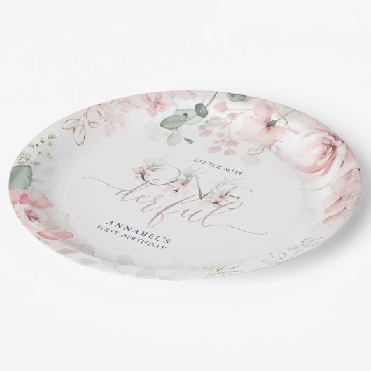 Little Miss Onederful Paper Tellers Pappteller (Schrägansicht)