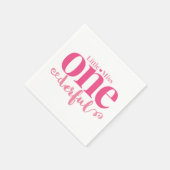 Little Miss Onederful Party Napkins Serviette (Ecke)