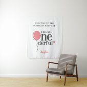 Little Miss Onederful Party Willkommen Wandteppich (Beispiel)