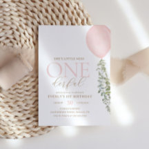 Little Miss Onederful Pink Ballon 1. Geburtstag