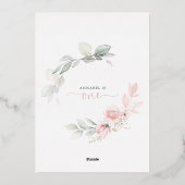 Little Miss Onederful Real Foil Einladung (Rückseite)