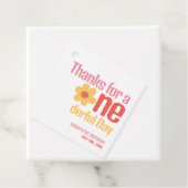 Little Miss Onederful Retro Groovy Erster Geburtst Geschenkanhänger (Beispiel)