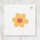 Little Miss Onederful Retro Groovy Erster Geburtst Geschenkanhänger (Rückseite)