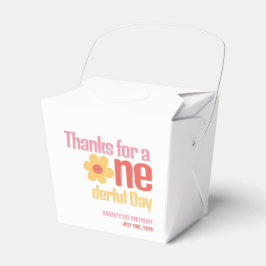 Little Miss Onederful Retro Groovy Erster Geburtst Geschenkschachtel