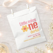 Little Miss Onederful Retro Groovy Erster Geburtst Geschenktütchen (Ausgeschnitten)