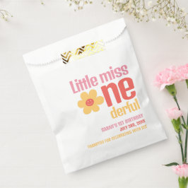 Little Miss Onederful Retro Groovy Erster Geburtst Geschenktütchen