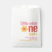 Little Miss Onederful Retro Groovy Erster Geburtst Geschenktütchen (Vorderseite)