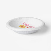 Little Miss Onederful Retro Groovy Erster Geburtst Pappteller (Gewinkelt)