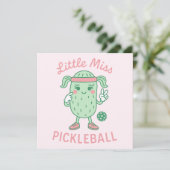 Little Miss Pickleball Karte (Stehend Vorderseite)
