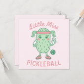 Little Miss Pickleball Karte (Vorderseite/Rückseite Beispiel)