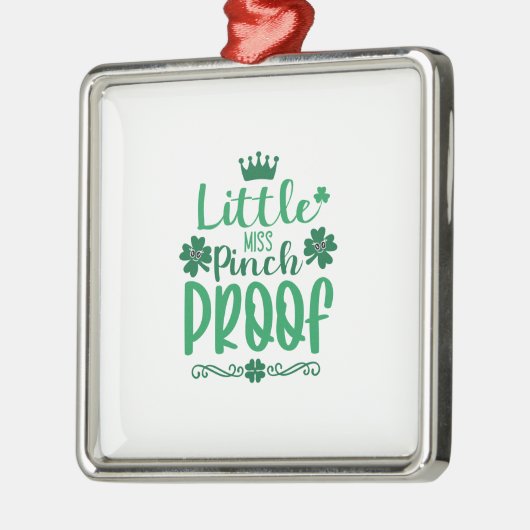 Little Miss Pinch Proof Ornament Aus Metall (Links)