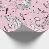 Little Miss Pink Geschenkpapier (Ecke)