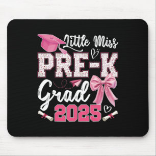 Little Miss Pre-k Grad 2025 Coquette Preschool Gra Mousepad