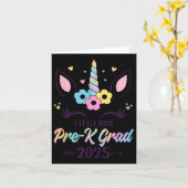 Little Miss Pre-k Grad 2025 Vorschule Abschluss G Karte (Gelbe Blume)