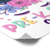 Little Miss Pre-k Grad Preschool Prek Abschluss 2 Poster (Ecke)